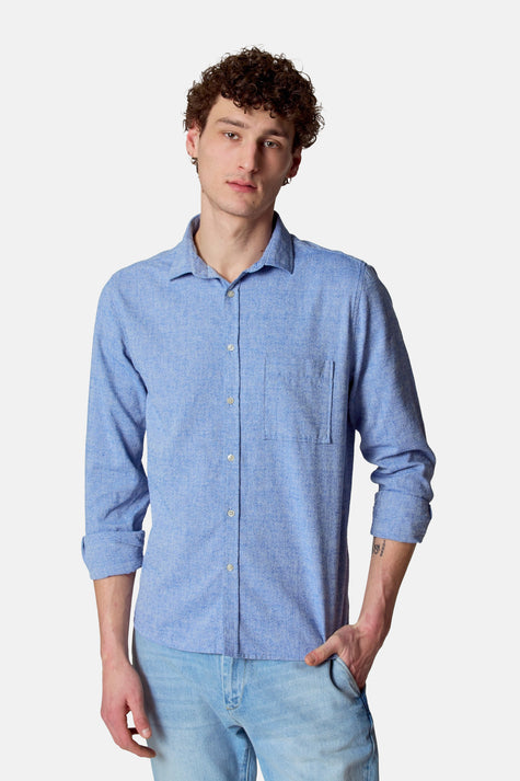 Hemd (lange mouwen) Blauw - Le Fabuleux Marcel de Bruxelles