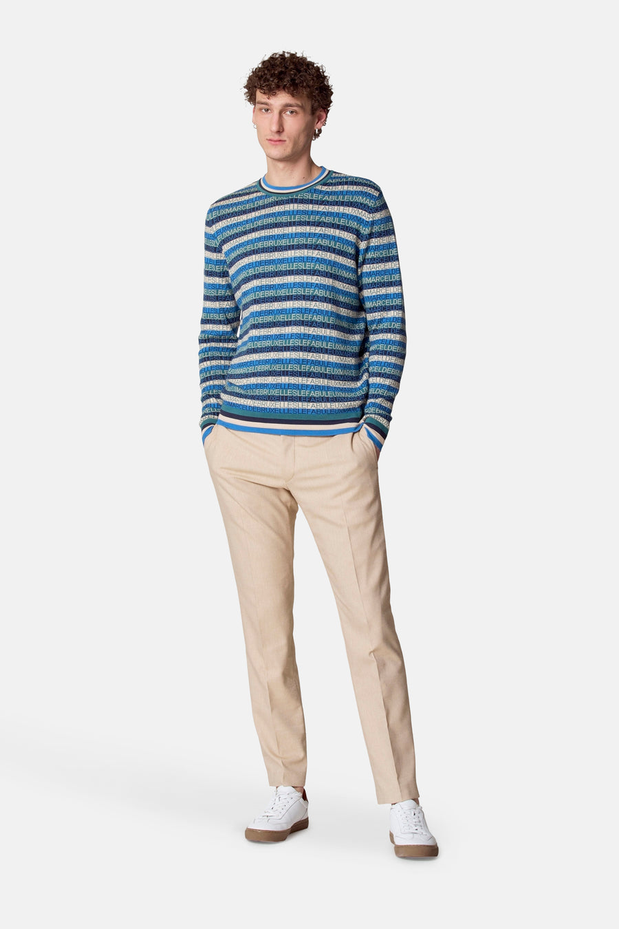 Pull met ronde hals - Blauw - Le Fabuleux Marcel de Bruxelles - 2