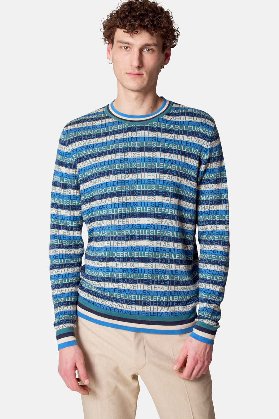 Pull met ronde hals - Blauw - Le Fabuleux Marcel de Bruxelles - 1