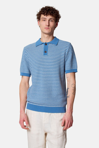 Polo met korte mouwen - blauw - Le Fabuleux Marcel de Bruxelles - 4