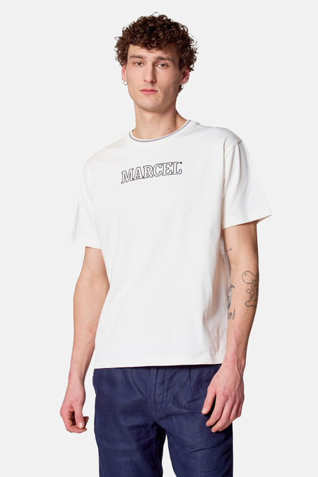 T-shirt (korte mouwen) Wit - Le Fabuleux Marcel de Bruxelles