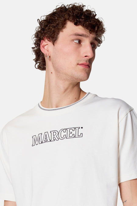 T-shirt (korte mouwen) Wit - Le Fabuleux Marcel de Bruxelles