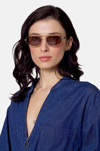 Lunettes de soleil - Doré
