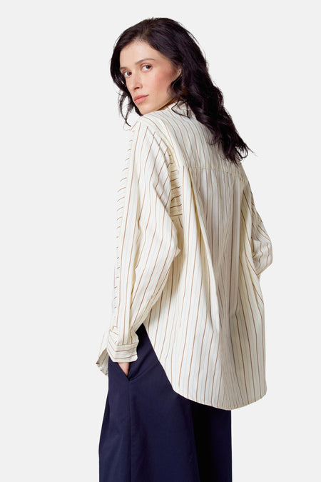 Hemd met lange mouwen - Beige