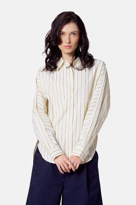 Hemd met lange mouwen - Beige