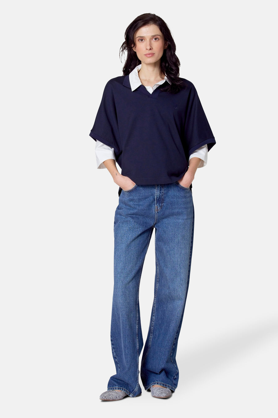 Polo met korte mouwen - blauw - Le Fabuleux Marcel de Bruxelles