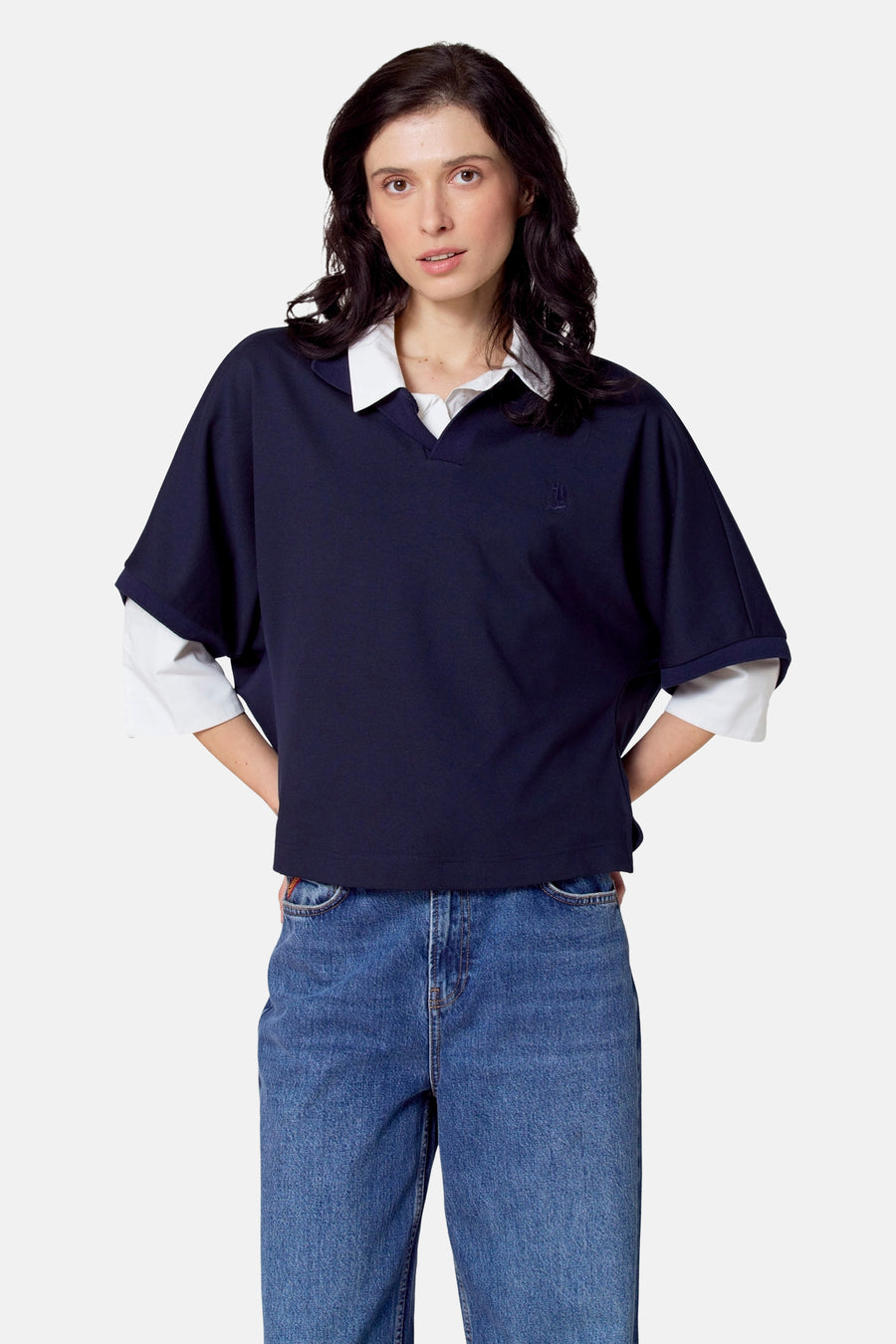 Polo met korte mouwen - blauw - Le Fabuleux Marcel de Bruxelles