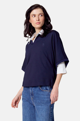 Polo met korte mouwen - blauw - Le Fabuleux Marcel de Bruxelles