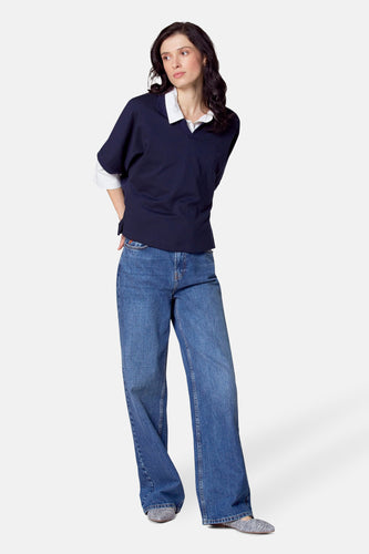 Polo met korte mouwen - blauw - Le Fabuleux Marcel de Bruxelles