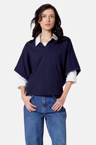 Polo met korte mouwen - blauw - Le Fabuleux Marcel de Bruxelles