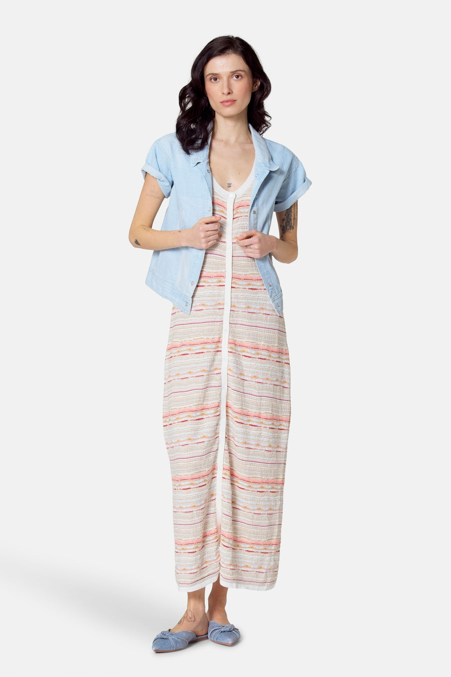 Veste en jean - Jean blue clair - Le Fabuleux Marcel de Bruxelles