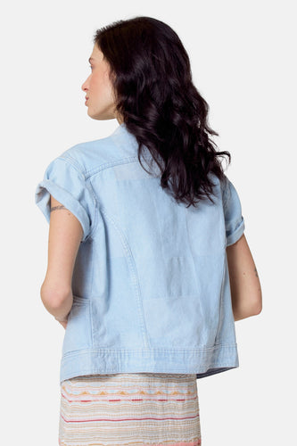 Veste en jean - Jean blue clair - Le Fabuleux Marcel de Bruxelles