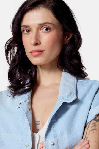 Veste en jean - Jean blue clair - Le Fabuleux Marcel de Bruxelles