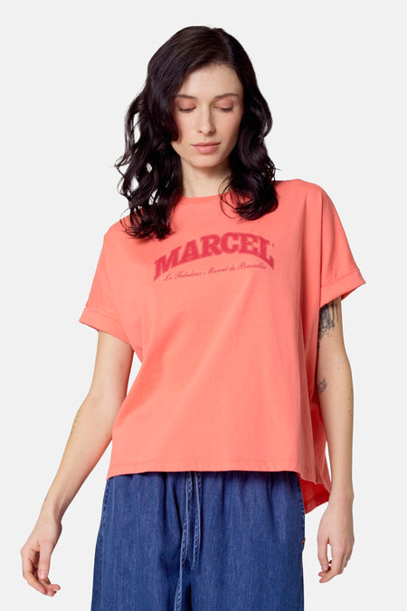 Top (korte mouwen) Oranje - Le Fabuleux Marcel de Bruxelles