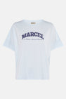 Top uni manche courte Bleu - Le Fabuleux Marcel de Bruxelles