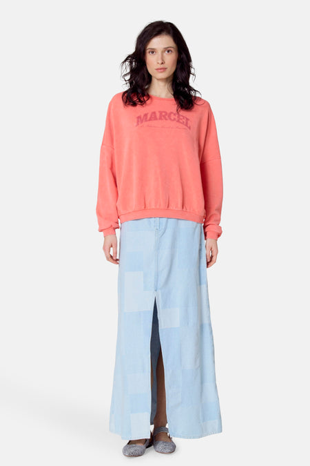 Sweater met ronde hals Oranje - Le Fabuleux Marcel de Bruxelles