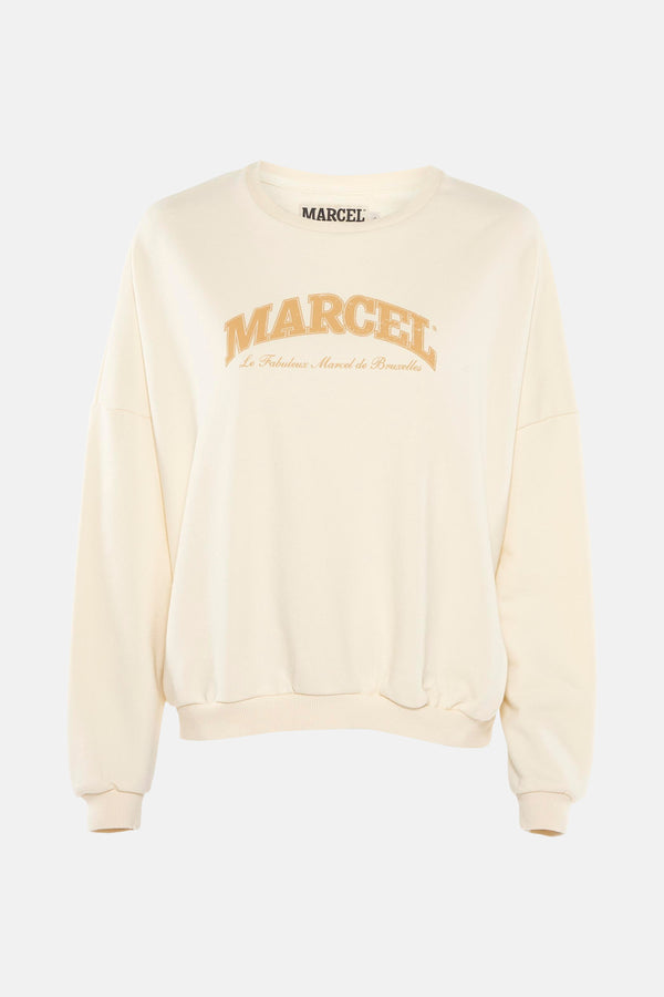 Sweater met ronde hals Beige - Le Fabuleux Marcel de Bruxelles