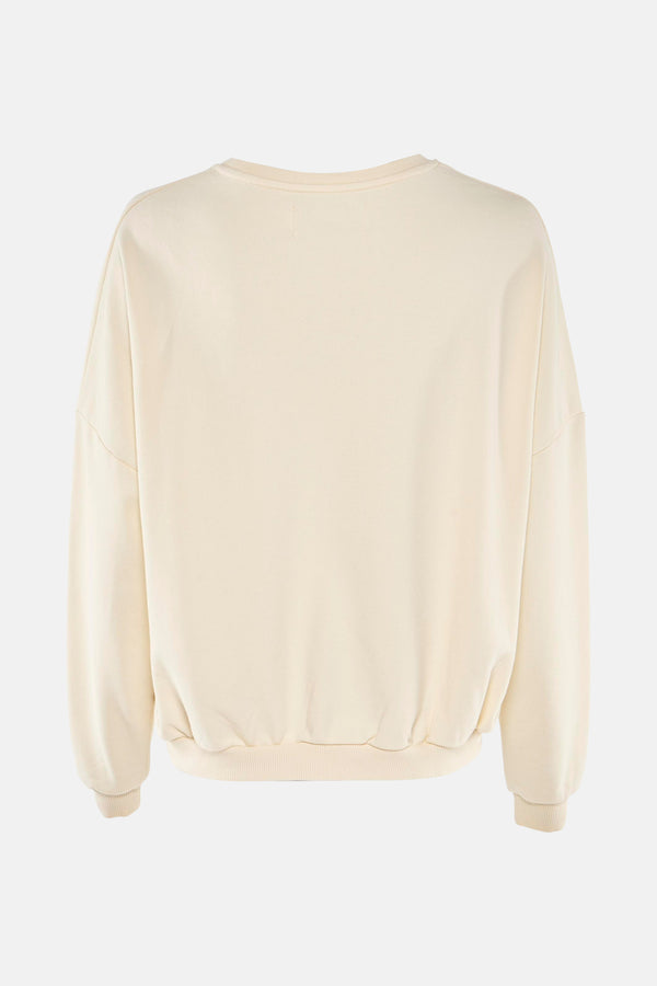 Sweater met ronde hals Beige - Le Fabuleux Marcel de Bruxelles