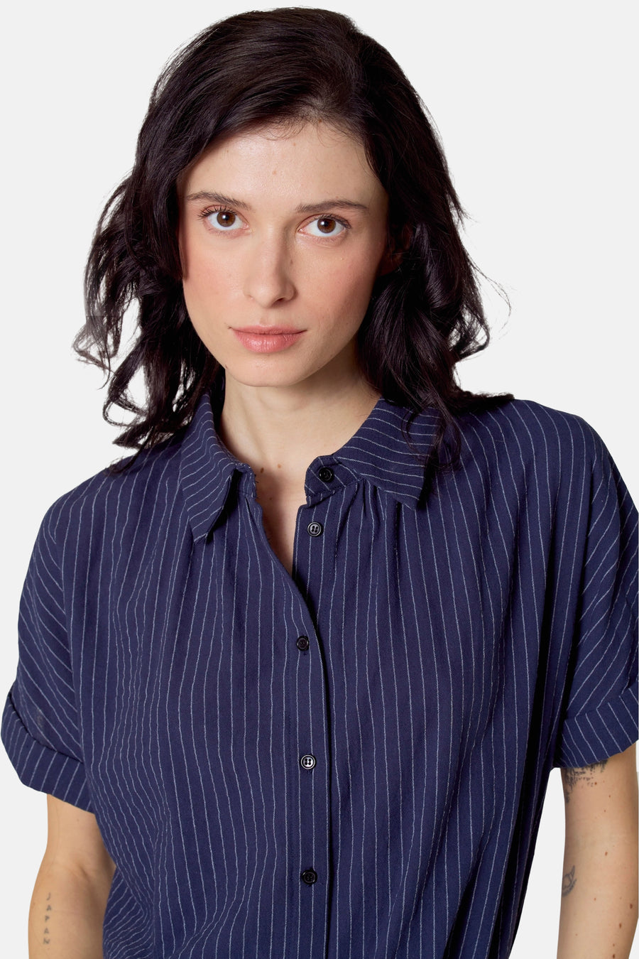 Chemise à manches courtes - bleu