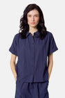 Chemise à manches courtes - bleu