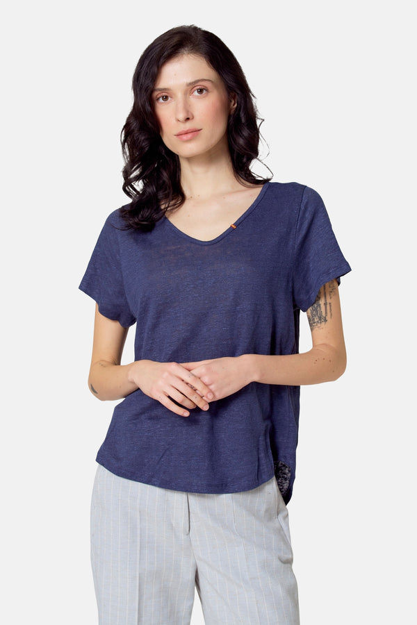 Top (korte mouwen) Blauw - Le Fabuleux Marcel de Bruxelles