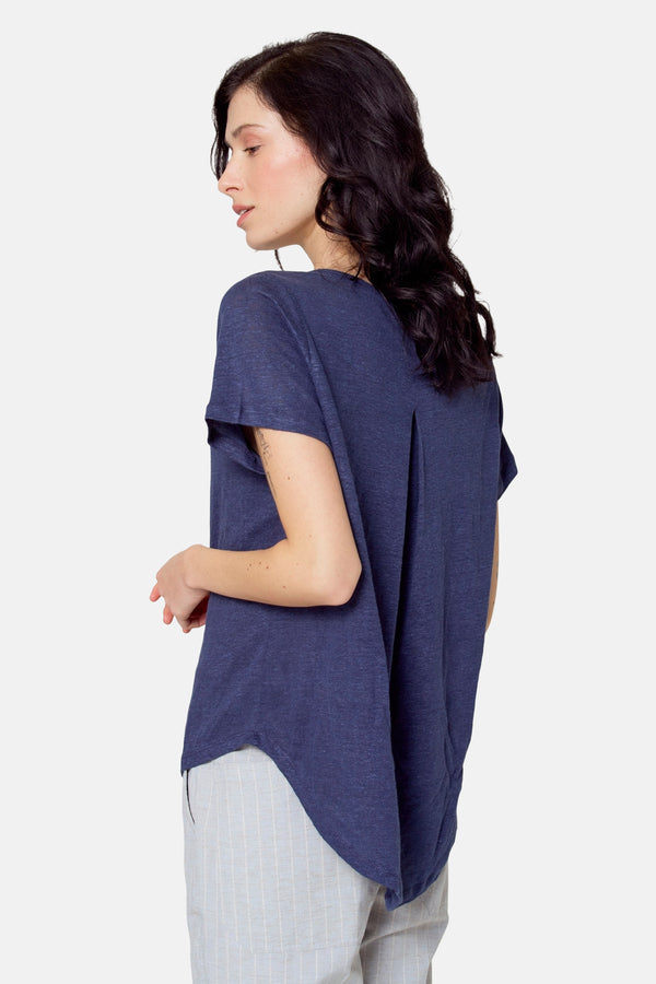 Top (korte mouwen) Blauw - Le Fabuleux Marcel de Bruxelles