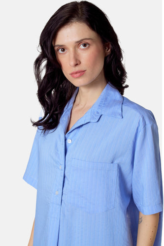 Kleedje met korte mouwen - blauw - Le Fabuleux Marcel de Bruxelles