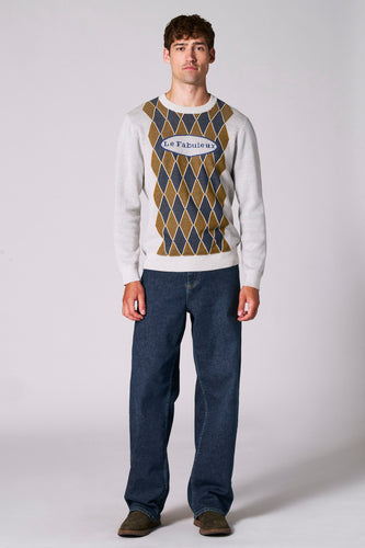 Pull à col rond - écru - Le Fabuleux Marcel de Bruxelles