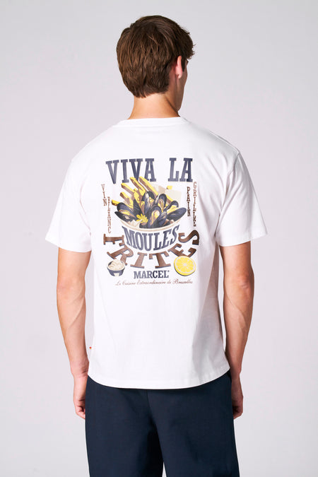 T-shirt (manches courtes) Blanc - Le Fabuleux Marcel de Bruxelles