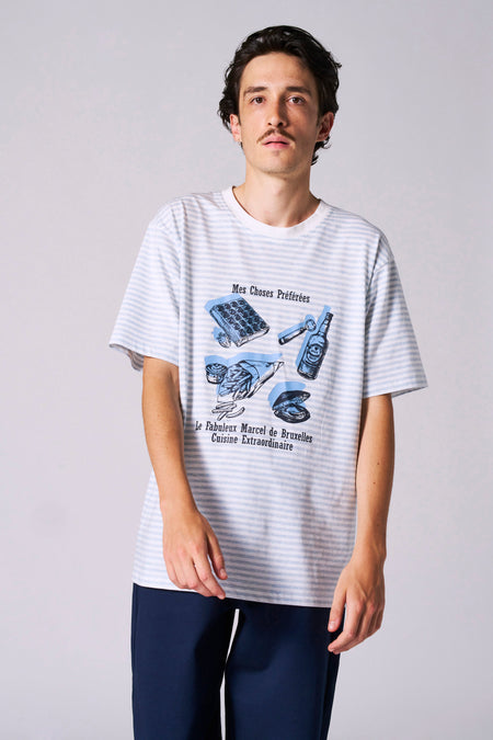 T-shirt (korte mouwen) Blauw - Le Fabuleux Marcel de Bruxelles