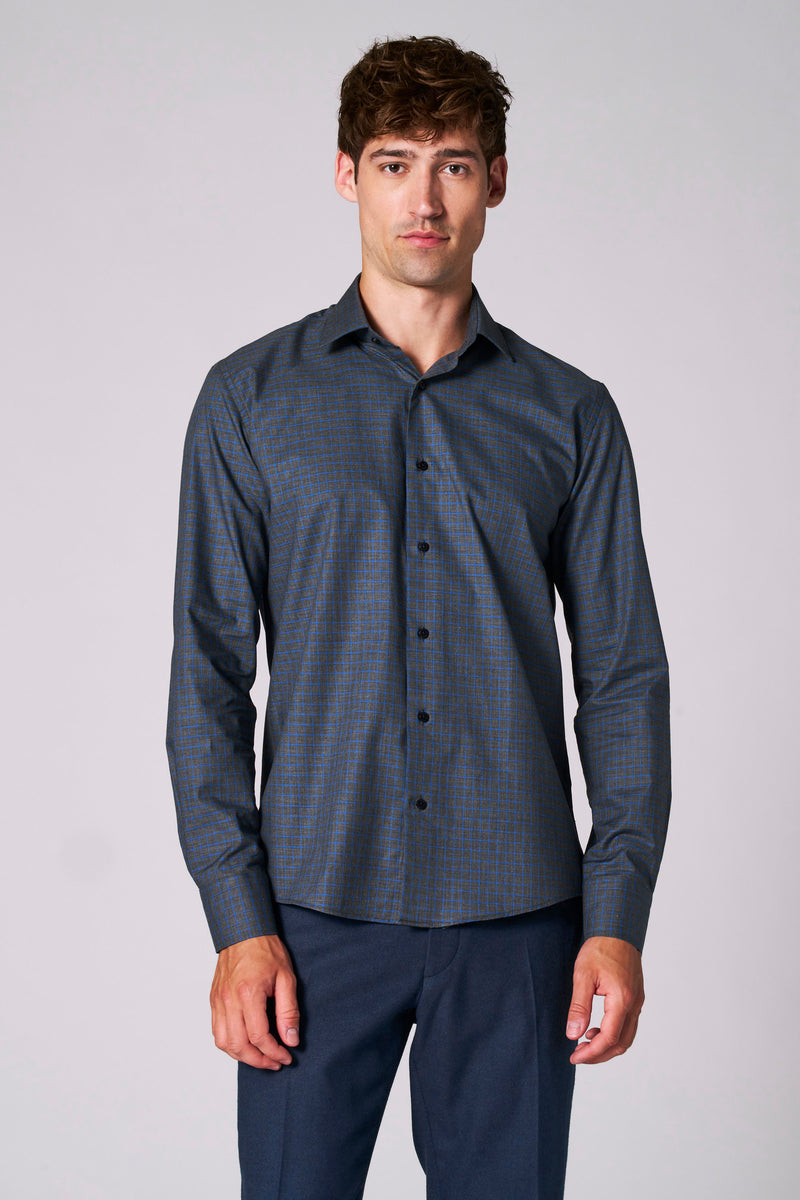 Chemise (manches longues) Bleu - Le Fabuleux Marcel de Bruxelles