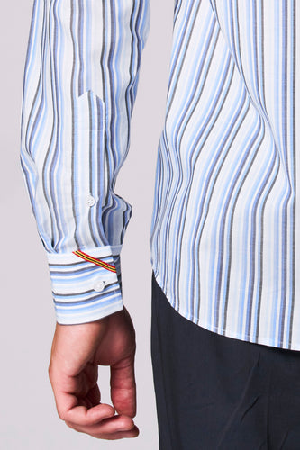 Hemd met lange mouwen - Blauw - Le Fabuleux Marcel de Bruxelles