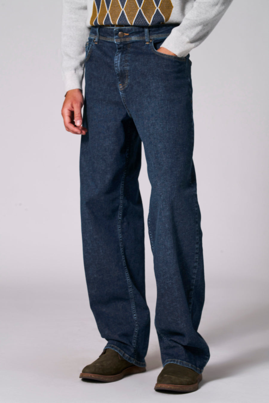 Jeans straight mid blue denim - Le Fabuleux Marcel de Bruxelles - Le Fabuleux Marcel de Bruxelles