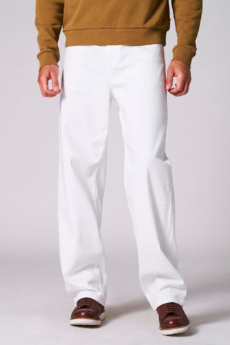 Jeans straight off white denim - Le Fabuleux Marcel de Bruxelles