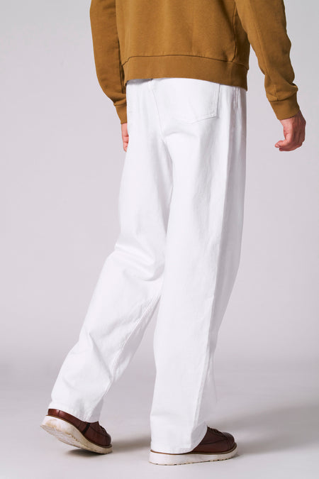 Jeans straight off white denim - Le Fabuleux Marcel de Bruxelles