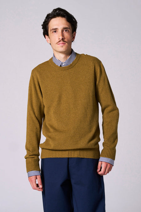 Pull met ronde hals - groen