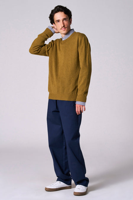 Pull met ronde hals - groen