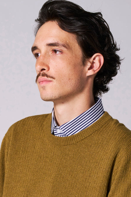 Pull met ronde hals - groen