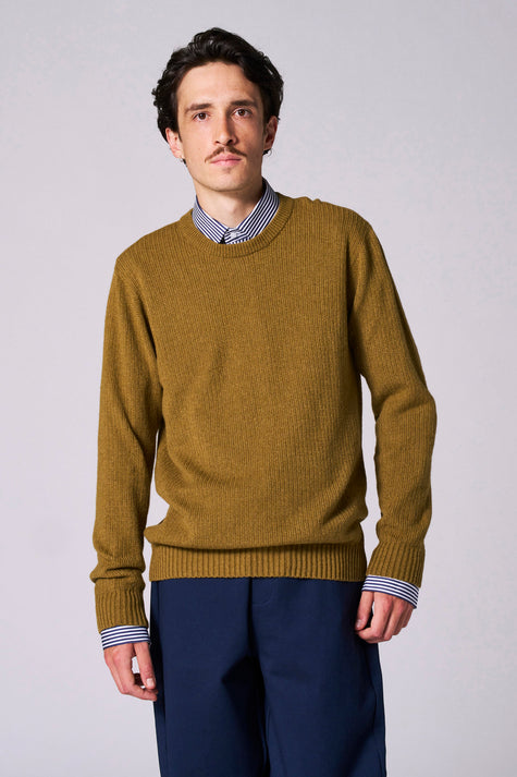 Pull met ronde hals - groen