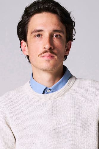 Pull met ronde hals - beige - Le Fabuleux Marcel de Bruxelles