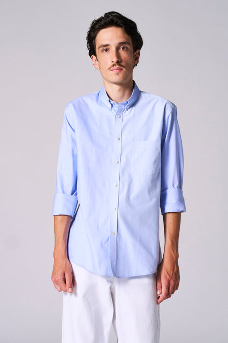 Chemise à manches longues - bleu