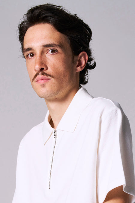 Polo met korte mouwen - wit