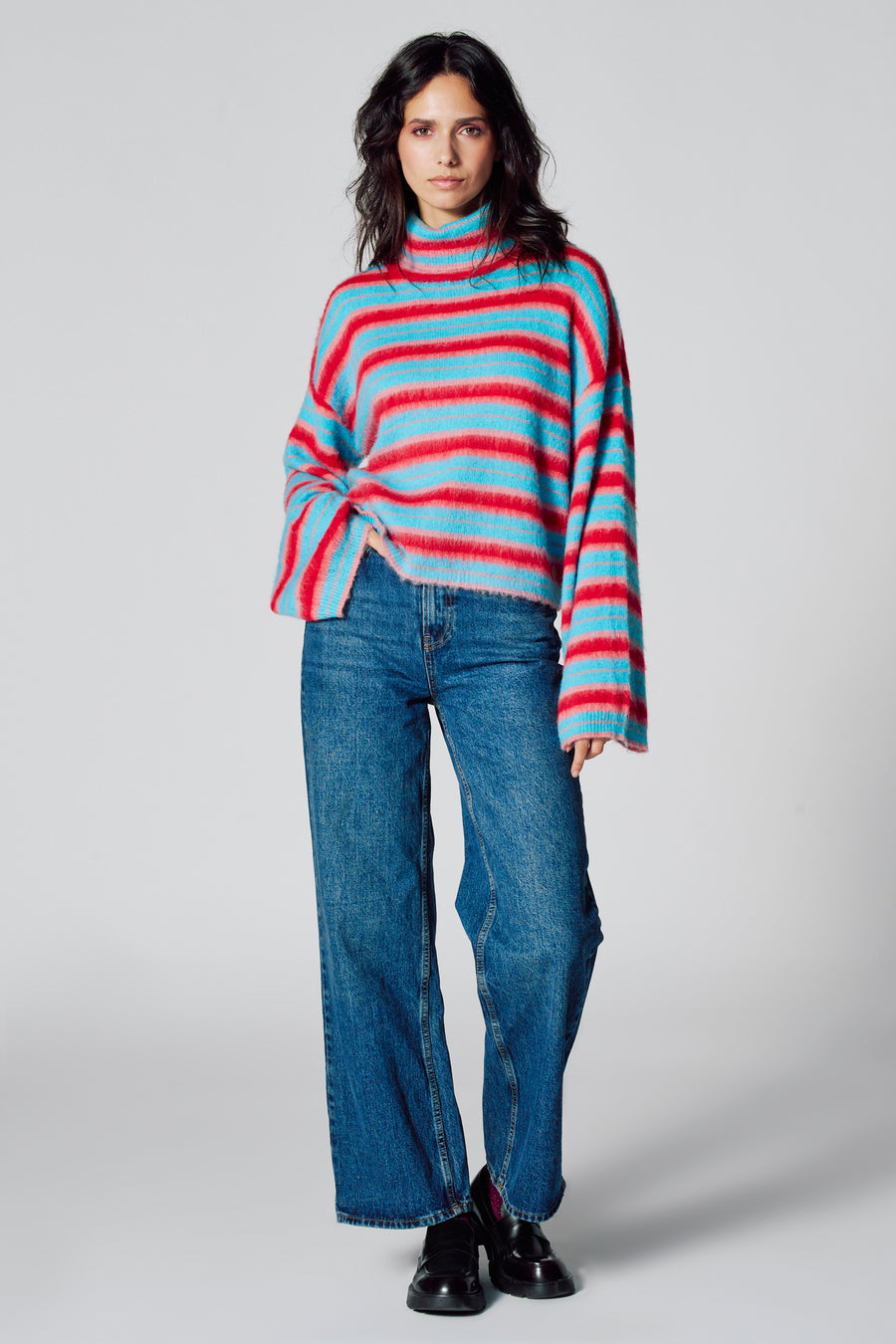 Pull met rolkraag - multicolor - Le Fabuleux Marcel de Bruxelles