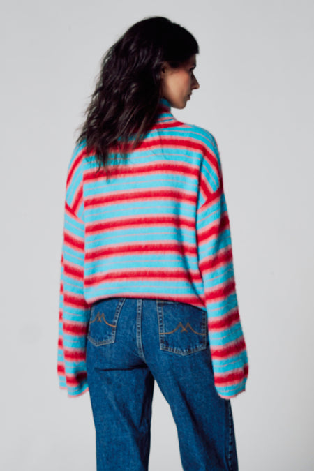 Pull col roulé Multicolore - Le Fabuleux Marcel de Bruxelles
