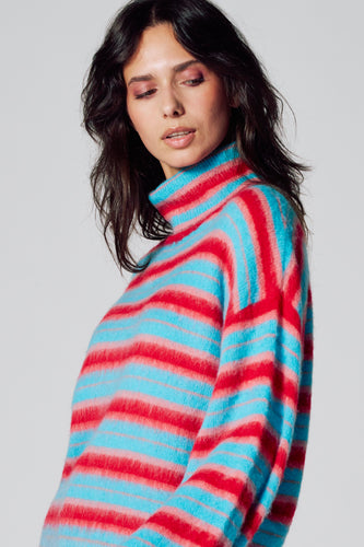 Pull met rolkraag - multicolor - Le Fabuleux Marcel de Bruxelles