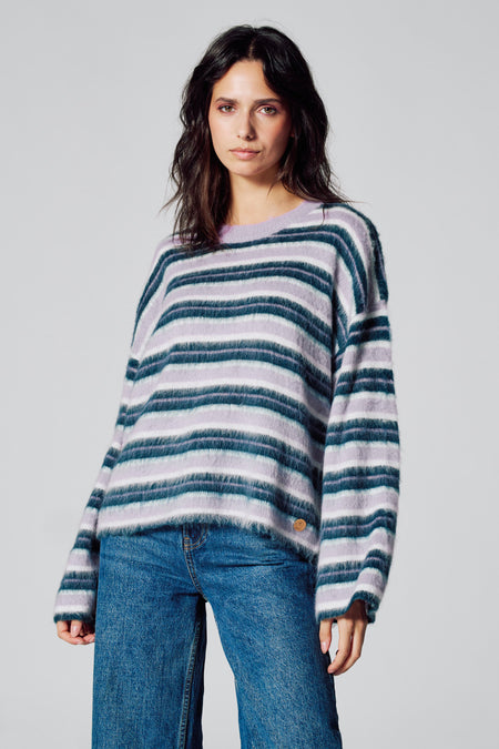 Pull col O Multicolore - Le Fabuleux Marcel de Bruxelles