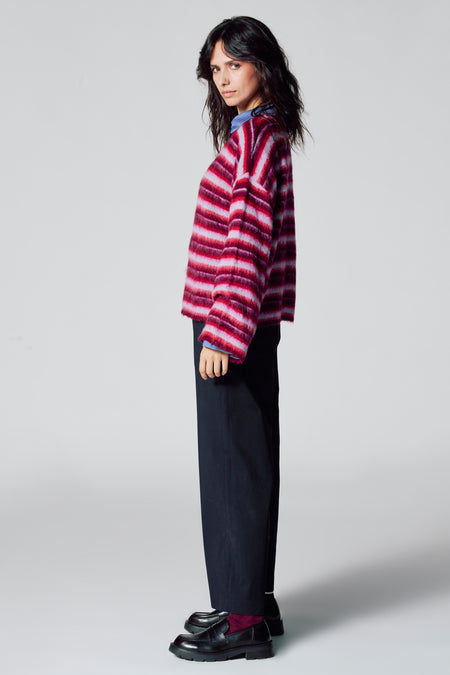 Pull met ronde hals - multicolor