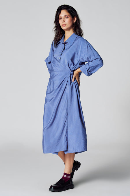 Robes manches longues Dark blue denim - Le Fabuleux Marcel de Bruxelles