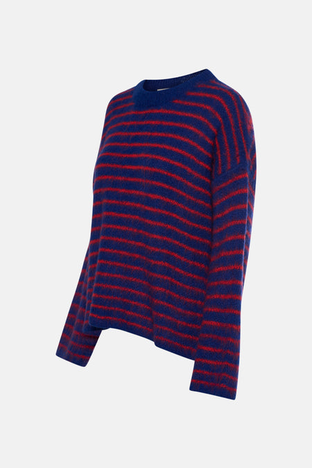 Pull met ronde hals - multicolor