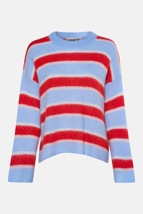 Pull met ronde hals - multicolor